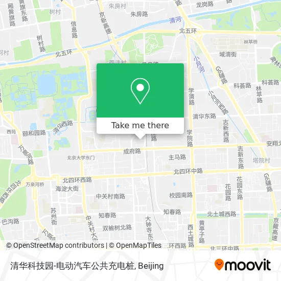 清华科技园-电动汽车公共充电桩 map