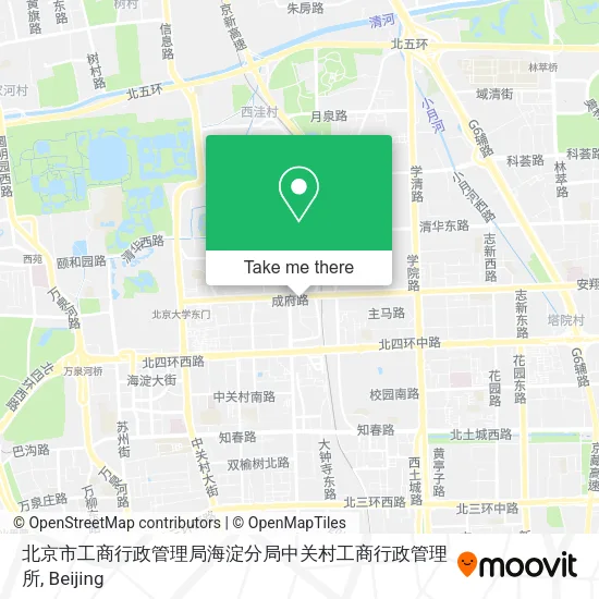 北京市工商行政管理局海淀分局中关村工商行政管理所 map