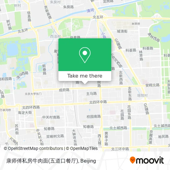 康师傅私房牛肉面(五道口餐厅) map