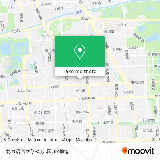 北京语言大学-幼儿园 map
