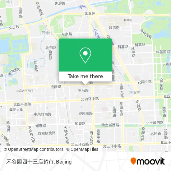 禾谷园四十三店超市 map