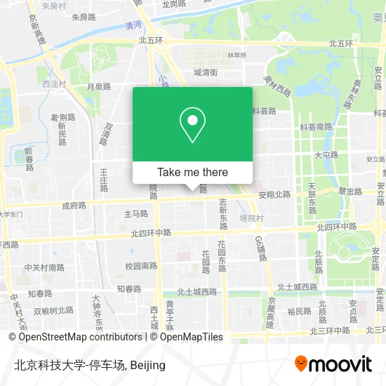 北京科技大学-停车场 map