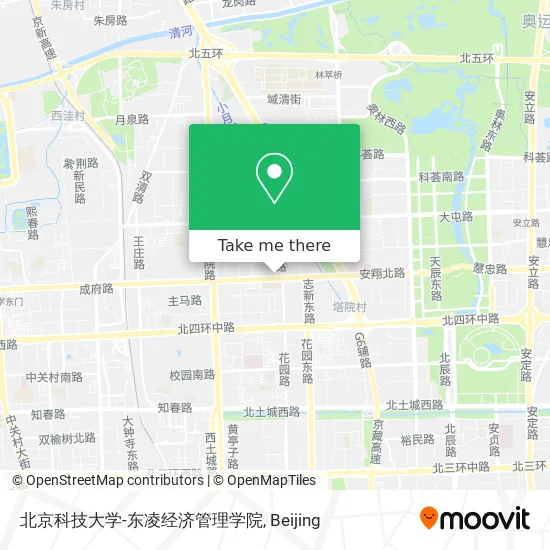 北京科技大学-东凌经济管理学院 map