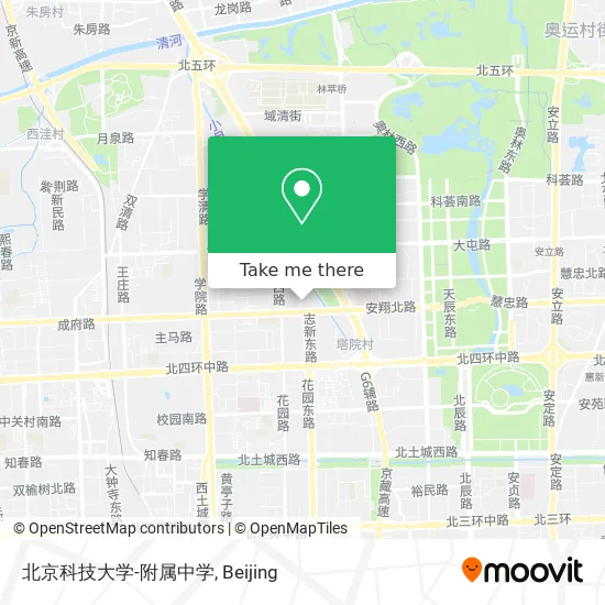 北京科技大学-附属中学 map