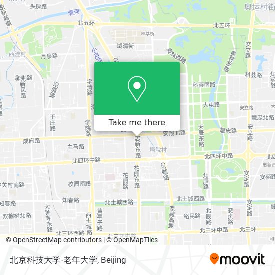 北京科技大学-老年大学 map