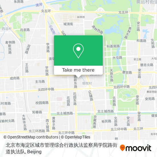 北京市海淀区城市管理综合行政执法监察局学院路街道执法队 map