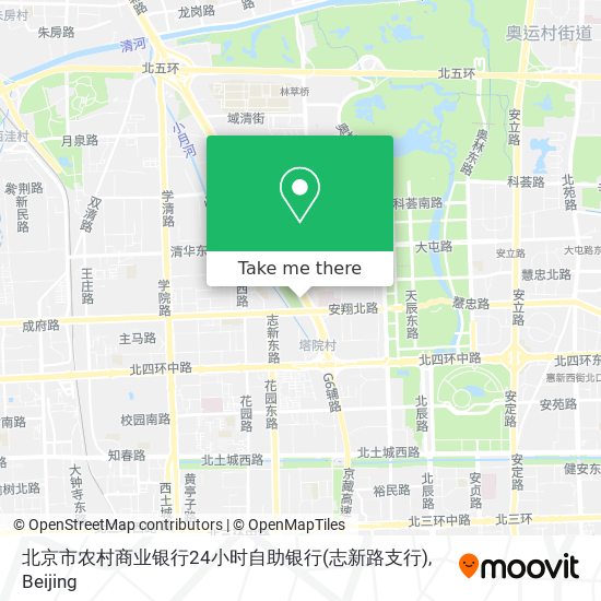 北京市农村商业银行24小时自助银行(志新路支行) map