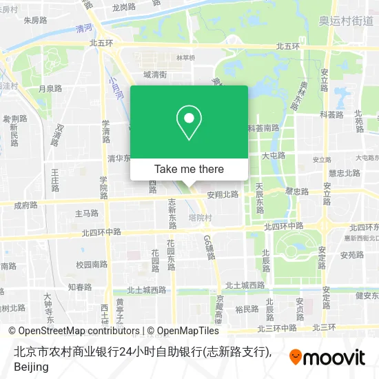 北京市农村商业银行24小时自助银行(志新路支行) map
