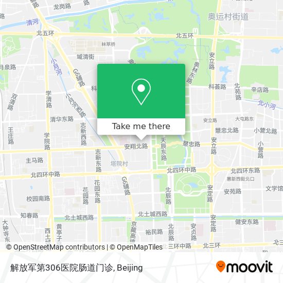 解放军第306医院肠道门诊 map