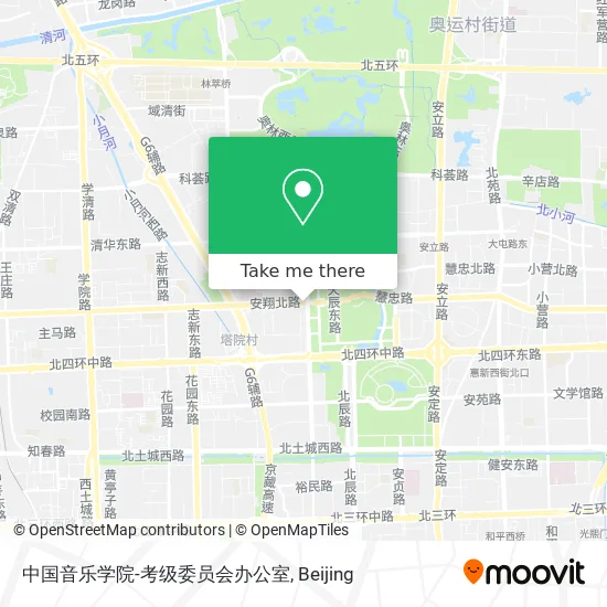中国音乐学院-考级委员会办公室 map