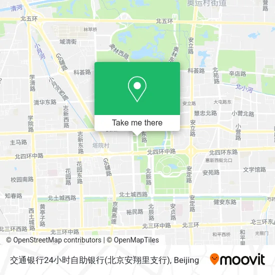 交通银行24小时自助银行(北京安翔里支行) map