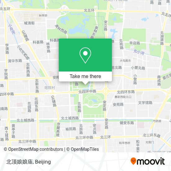 北顶娘娘庙 map