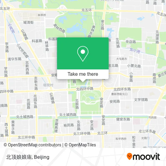 北顶娘娘庙 map