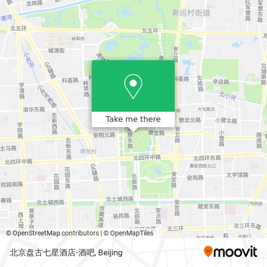 北京盘古七星酒店-酒吧 map