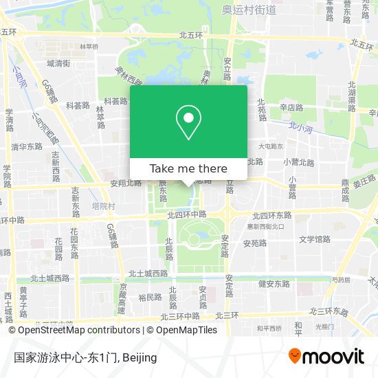 国家游泳中心-东1门 map