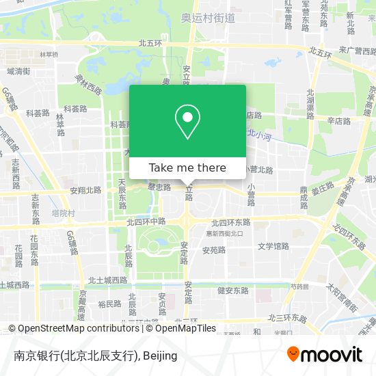 南京银行(北京北辰支行) map