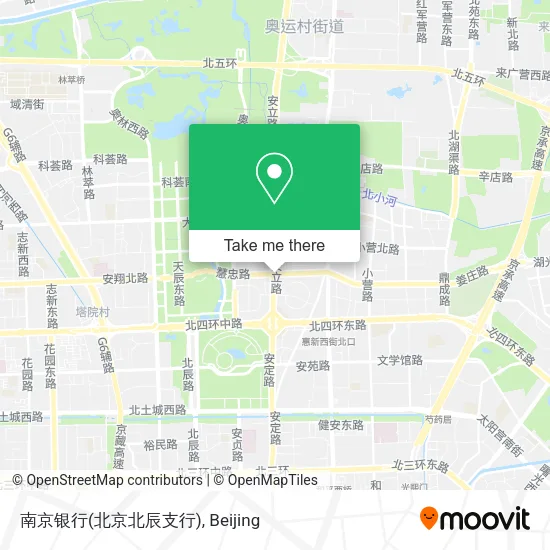 南京银行(北京北辰支行) map