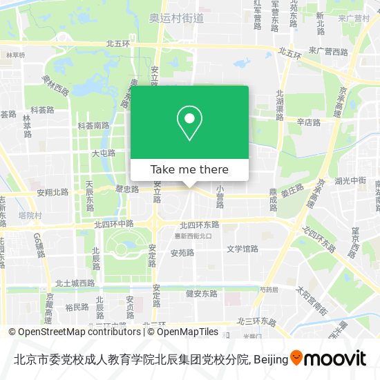 北京市委党校成人教育学院北辰集团党校分院 map