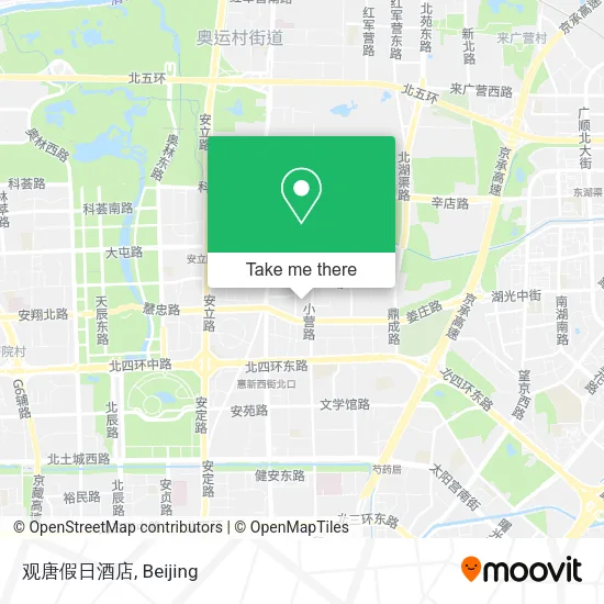 观唐假日酒店 map