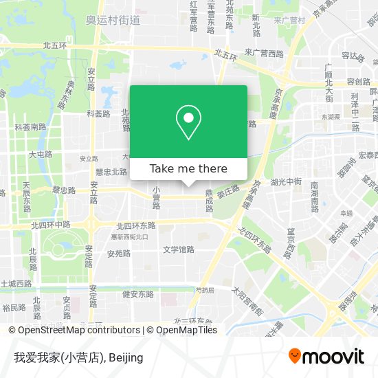 我爱我家(小营店) map