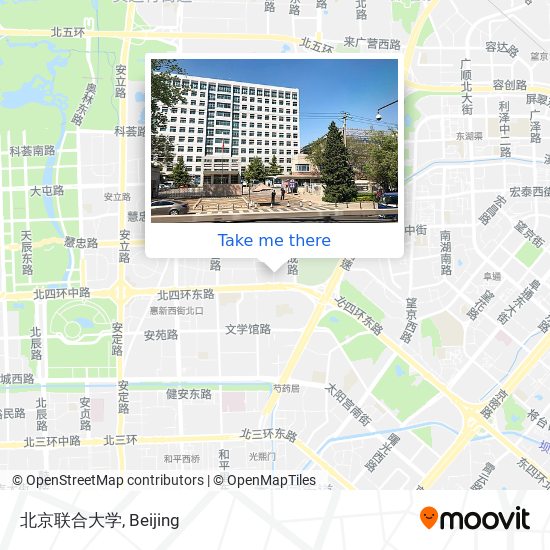北京联合大学 map