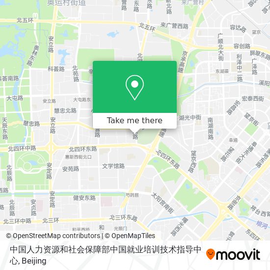 中国人力资源和社会保障部中国就业培训技术指导中心 map