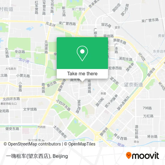 一嗨租车(望京西店) map