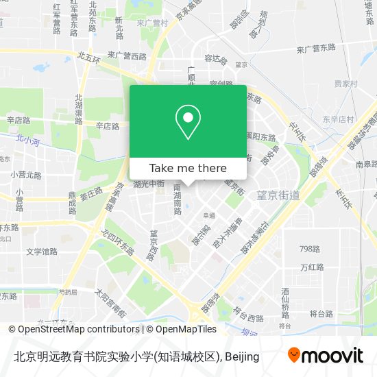 北京明远教育书院实验小学(知语城校区) map