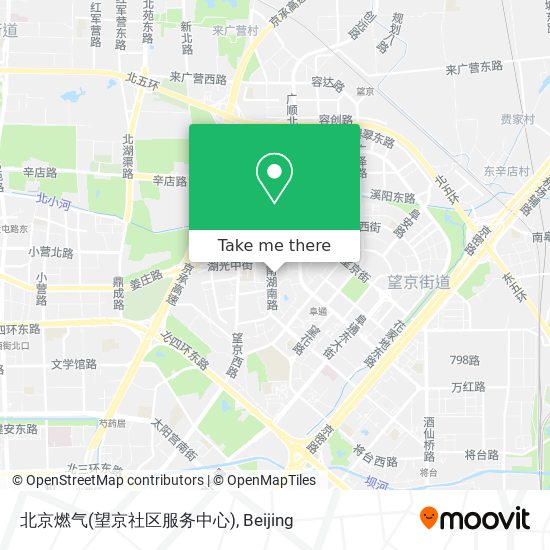 北京燃气(望京社区服务中心) map