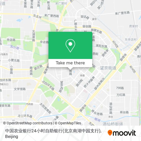 中国农业银行24小时自助银行(北京南湖中园支行) map