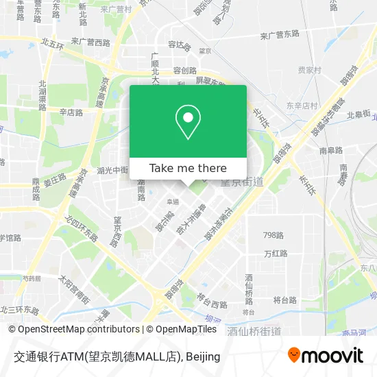 交通银行ATM(望京凯德MALL店) map