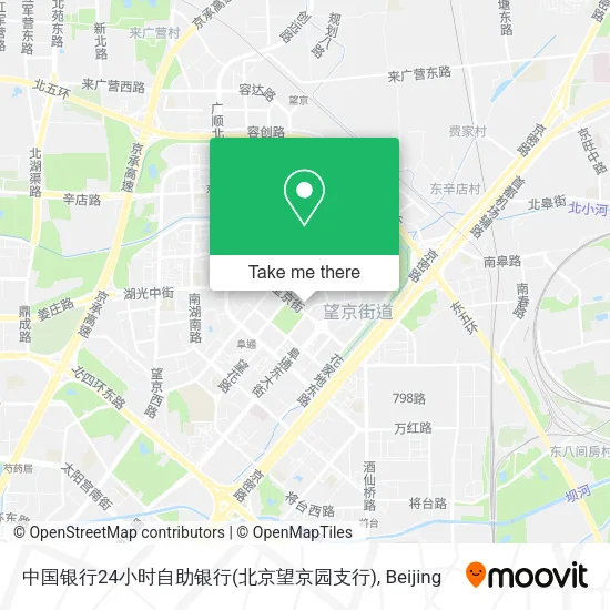 中国银行24小时自助银行(北京望京园支行) map