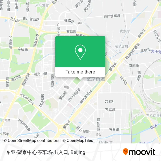 东亚·望京中心停车场-出入口 map