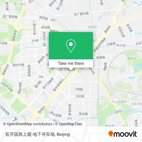 首开国风上观-地下停车场 map