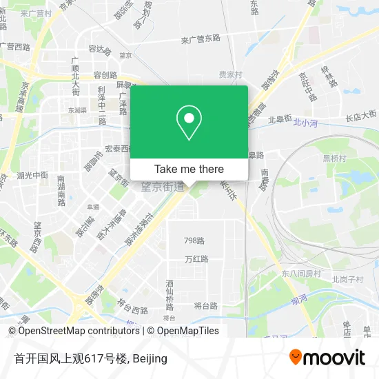 首开国风上观617号楼 map