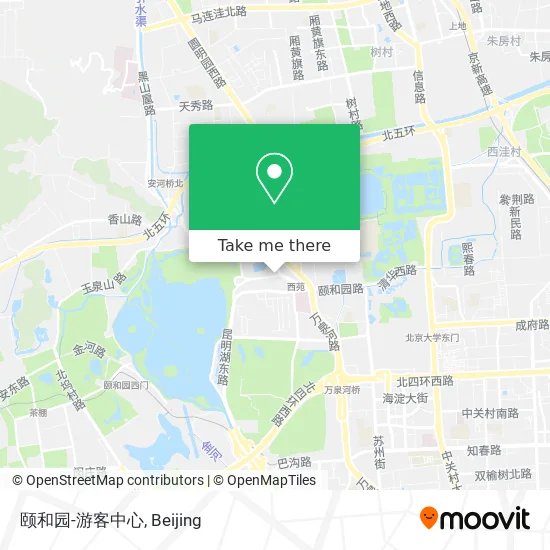 颐和园-游客中心 map