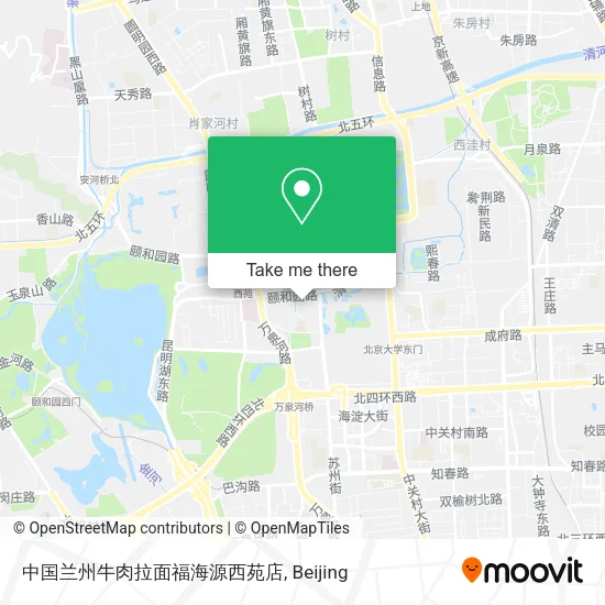中国兰州牛肉拉面福海源西苑店 map