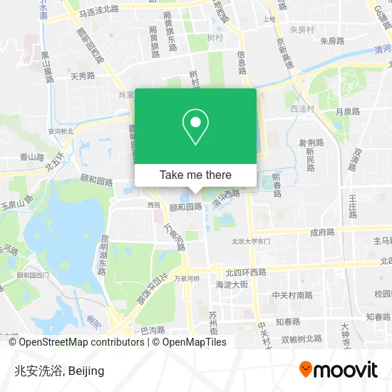兆安洗浴 map