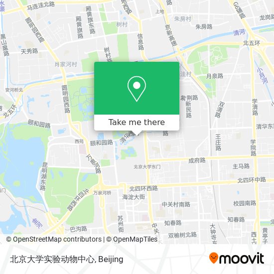 北京大学实验动物中心 map