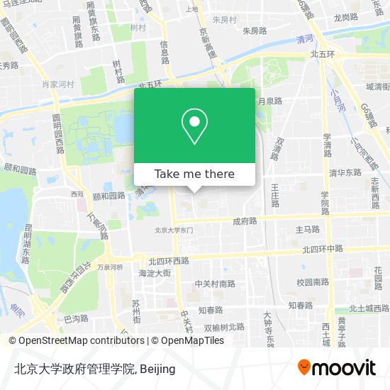 北京大学政府管理学院 map