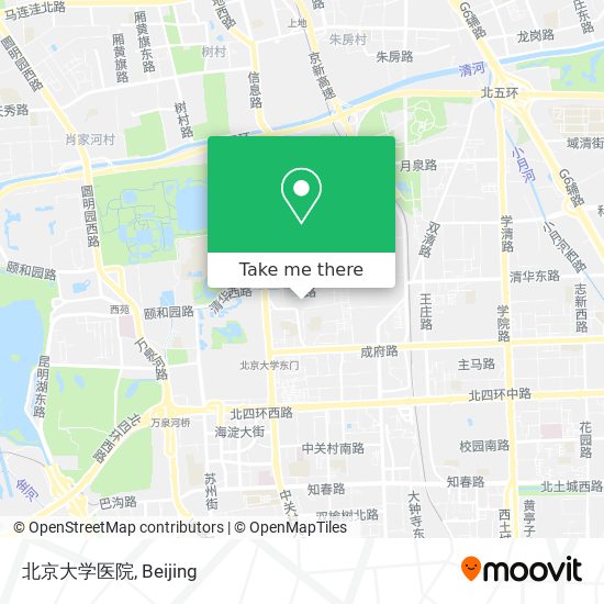 北京大学医院 map