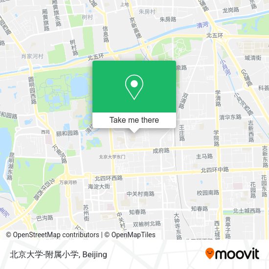 北京大学-附属小学 map