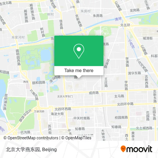北京大学燕东园 map