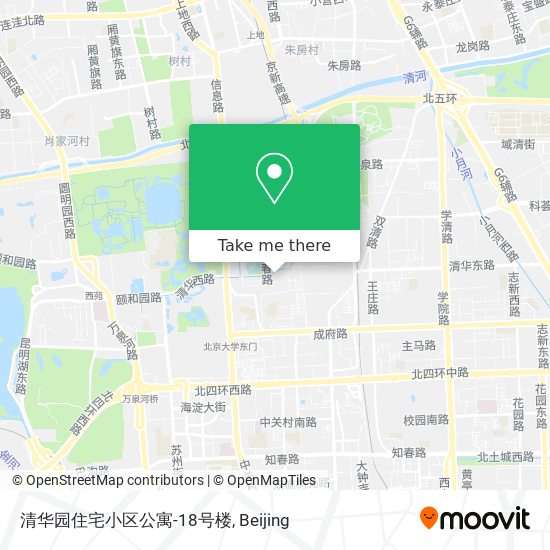 清华园住宅小区公寓-18号楼 map