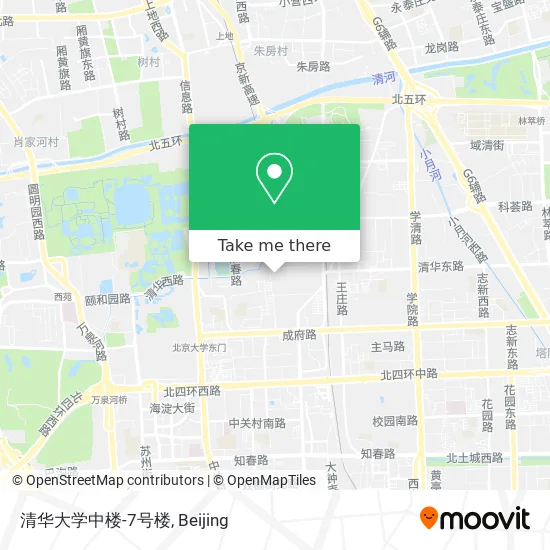 清华大学中楼-7号楼 map