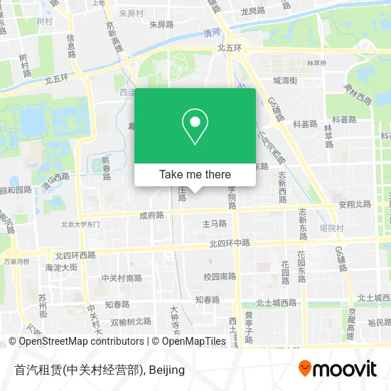 首汽租赁(中关村经营部) map