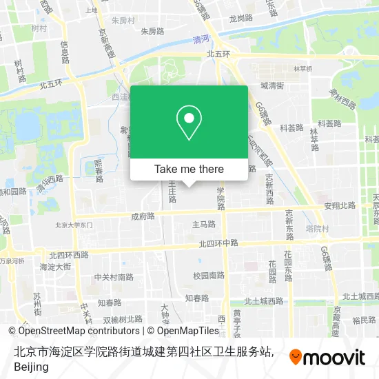 北京市海淀区学院路街道城建第四社区卫生服务站 map