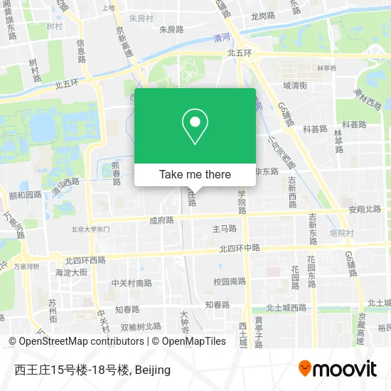 西王庄15号楼-18号楼 map