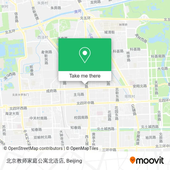 北京教师家庭公寓北语店 map