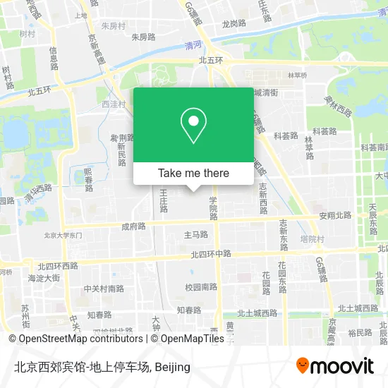 北京西郊宾馆-地上停车场 map